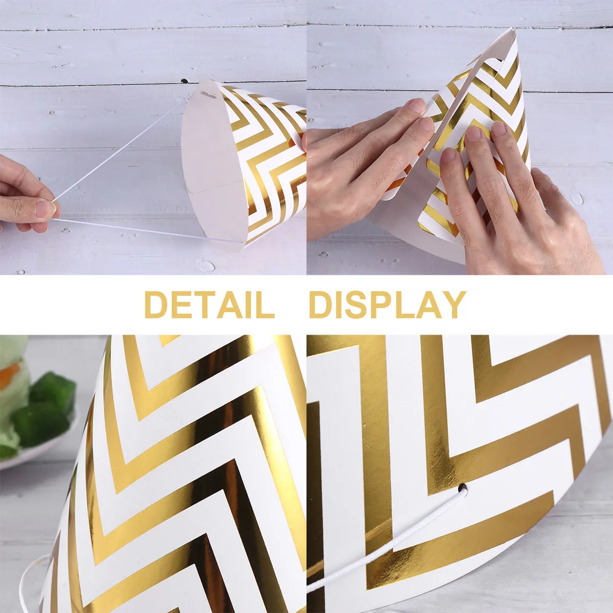 10-chapeus-de-aniversario-para-criancas-com-design-de-listras-douradas-praticos-e-que-ficam-firmemente-na-cabeca