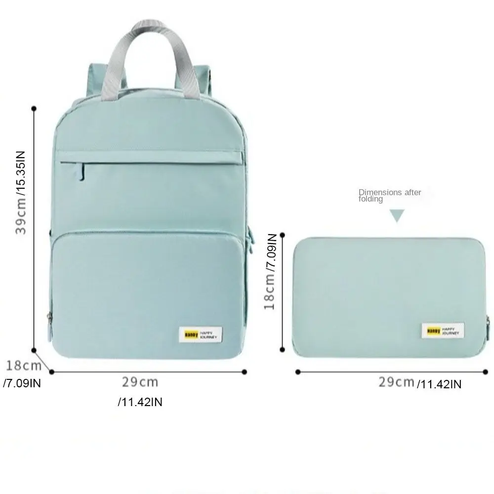 Portable Oxford Foldable Backpack Multi-pocket Solid Color Hiking Backpack Lightweight Large Capacity Student School Bag Men