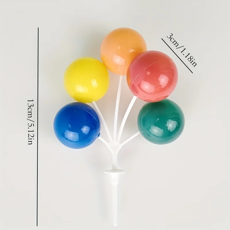 Bunte Ballon Kuchen Dekoration Dekoration kreative Geburtstag Party Süßigkeiten Farbe Cartoon Dessert Dekoration Kinder Kuchen Dekor – Detail 5