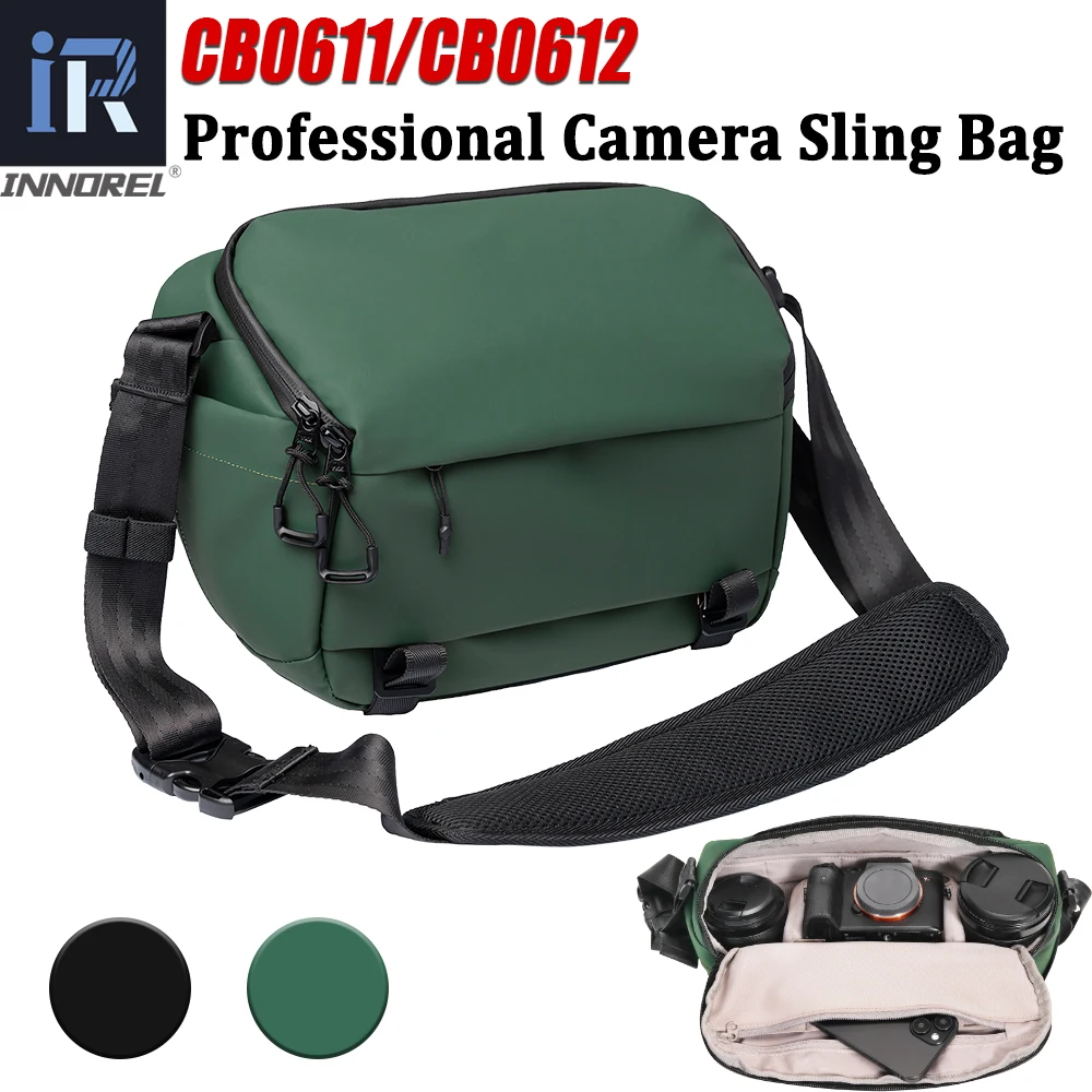 INNOREL CB0611/CB0612 DSLR/SLR/Mirrorless Travel Waterproof Camera Bag with Tripod Holder and Removable Modular Inserts,6 Liters