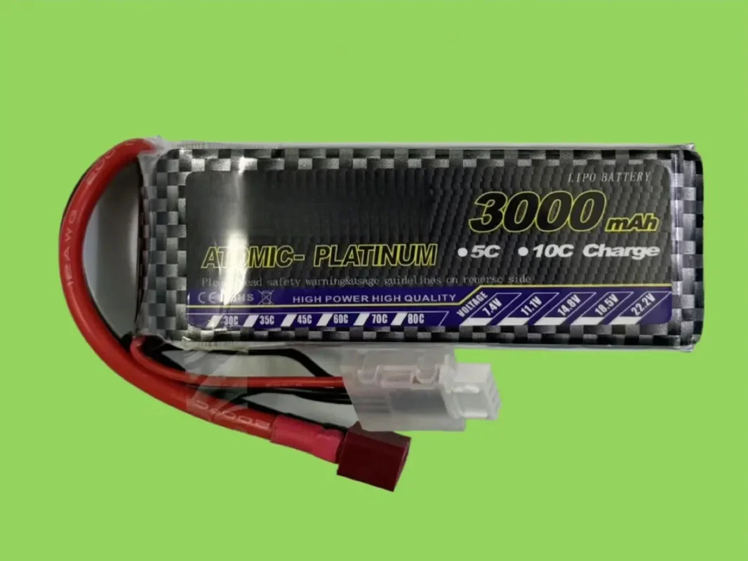 RC Airplane Lithium Battery 3000mAh 35C 7.4V 11.1V 14.8V Wholesale Custom Connector Available Contact Customer Service