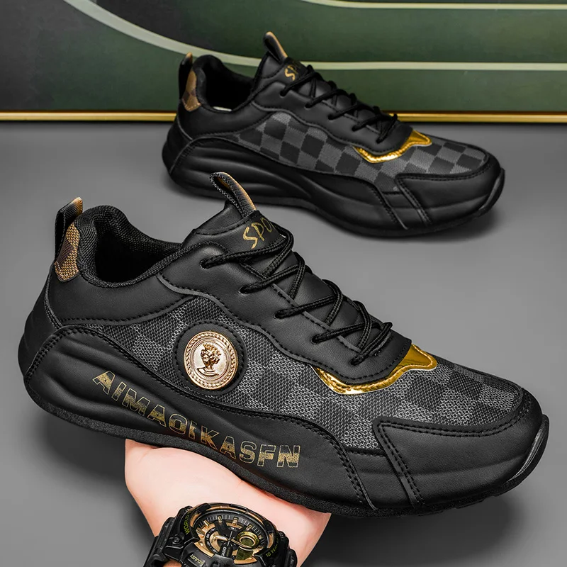 

Lightweight Sporty Casual Shoes with Thick Soles and Soft Treads - Trendy Shoes That Are Versatile and Enhance Height for Men