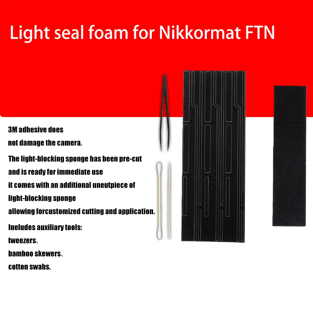 ضوء مانعة للتسرب الإسفنج رغوة عالية الكثافة ل Nikkormat FTN ضوء برهان ختم رغوة الإسفنج فيلم كاميرا إصلاح أطقم الملحقات #1