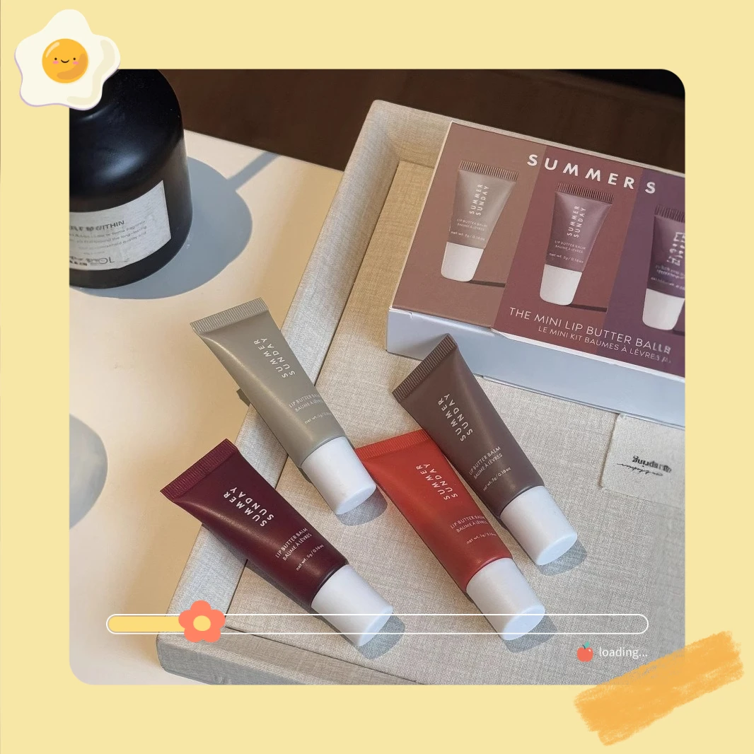 페이지 바인 4종 립글로스 세트 버터 모이스처라이징 틴티드 립밤 수분 공급 립스틱 키트 여성용 크로스보더 메이크업