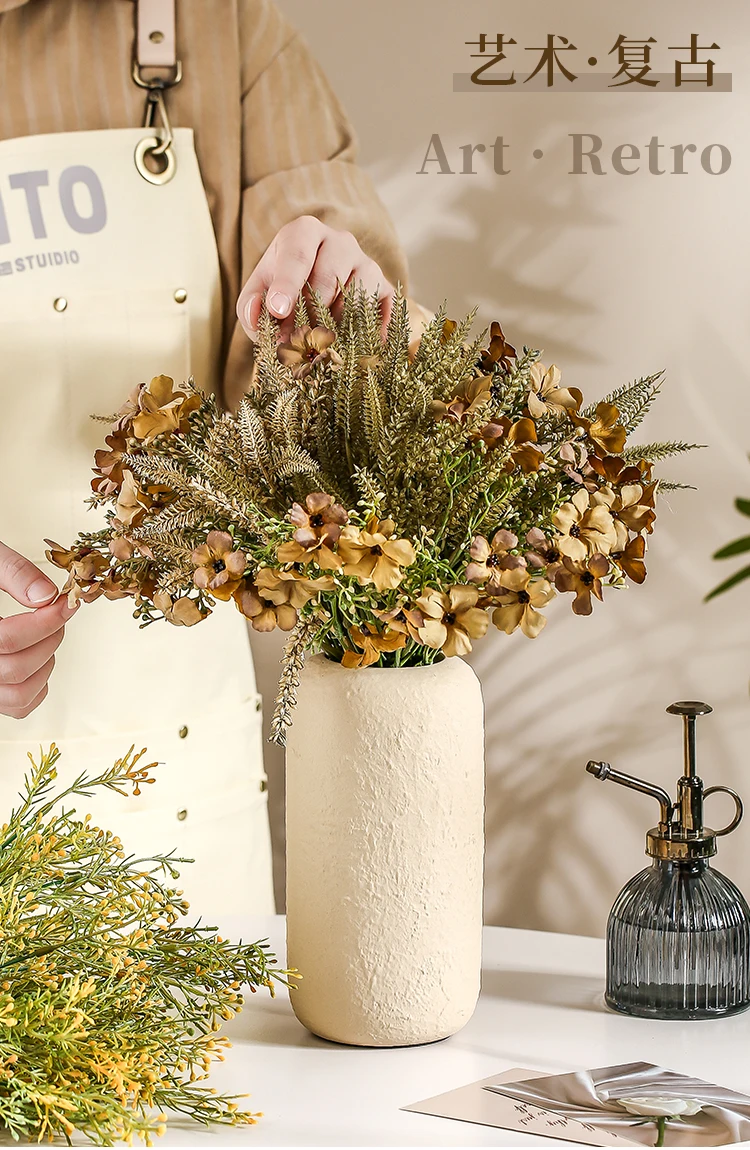 Гостиная, дом, имитация цветочной композиции, украшение интерьера, современный простой искусственный букет, свадебные цветы, свадебное искусство