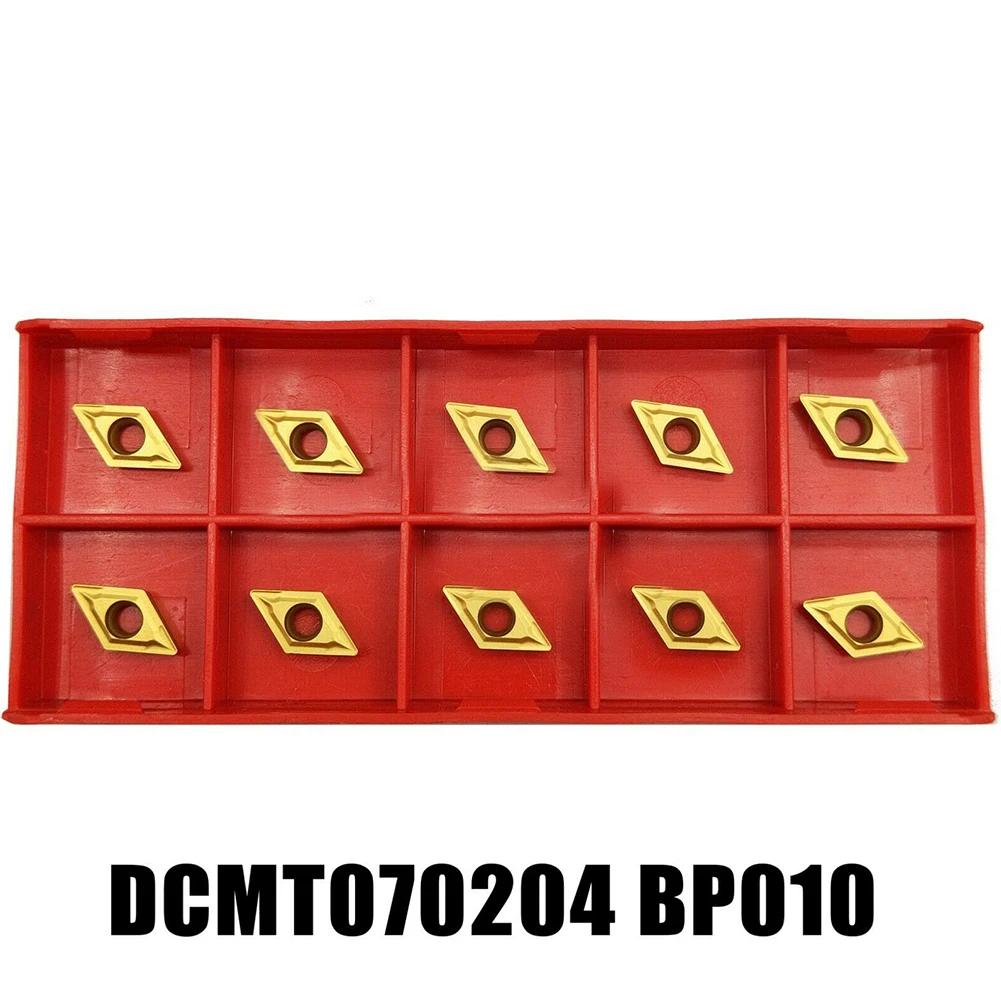 DCMT070204 BP010 Indexable Carbide Turning Inserts, 7mm Length, 2mm Thickness, R0 4 Angle, Parallelogram Shape