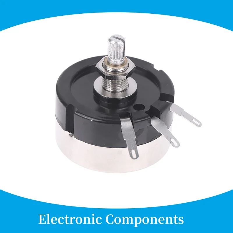 

Potentiometer WX200 High Power 15W Single-turn Double-wire Wound Potentiometer 8 Ohm 8Ω Shaft Length 15MM Audio Attenuator