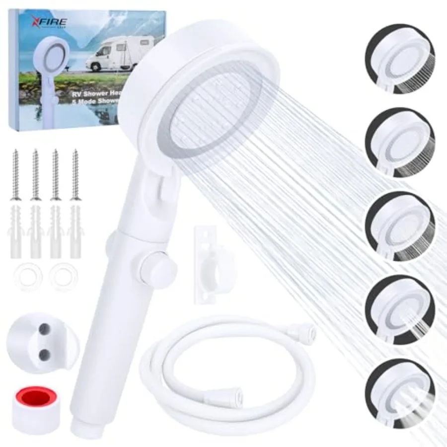

RV hower with Hoe, +1 Mode High Preure hower Replacement with On/Off witch, Water ang Mrhe hower, hower for RV/Campervan, Carav