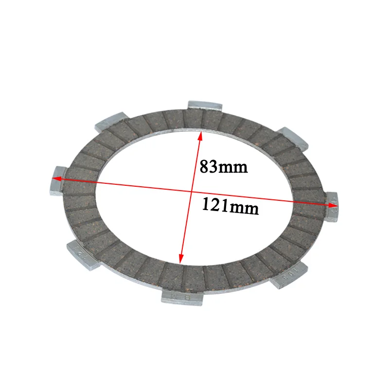 2088 (6pcs/set)High Quality Clutch Friction Plates Widened Kit Set For CG125 CG150 CG175 CG200 Replacement Spare Parts