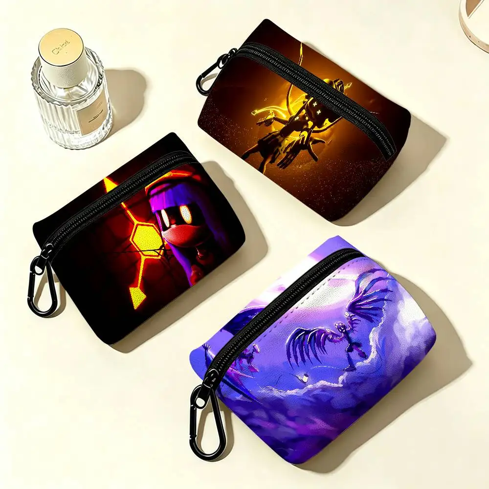 M-Murder Drones Wear-resistant Oxford Cloth Coin Purse Portable Backpack Hanging Card Storage Bag