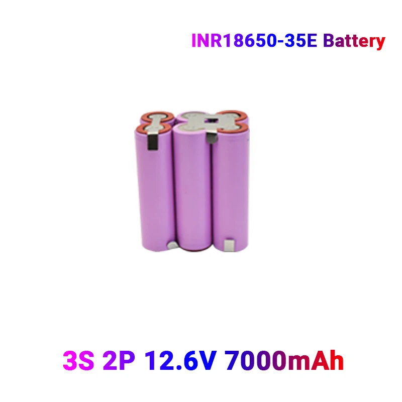 3S1P,3S2P,4S1P,4S2P,4S3P,5S2P,5S3P,5S4P,6S1P, 12.6V, 16.8V, 21V,25.2V, 18650 35E 30A screwdriver battery with welding
