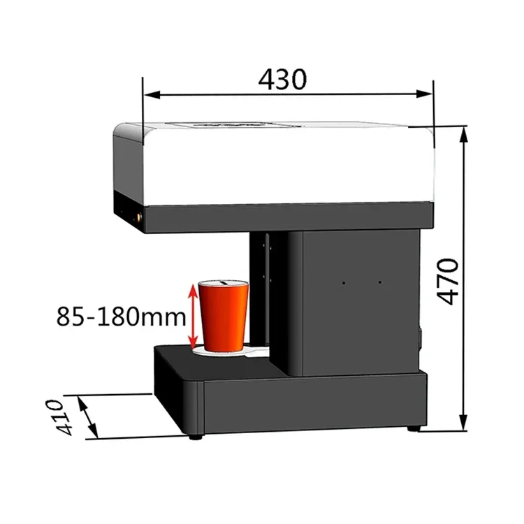 Impresora de café selfi 3d, impresora de café wifi latte art