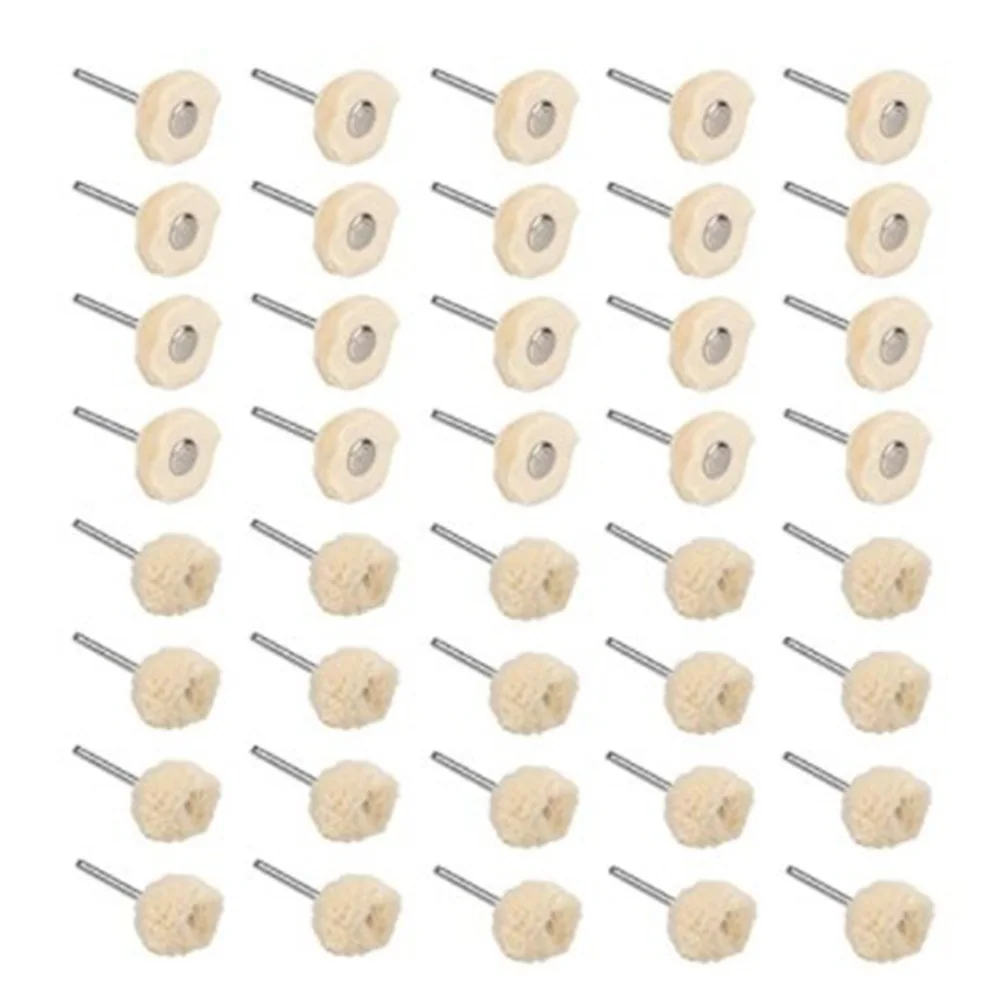 

40Pcs Grinding Sanding Head Buffing Wheel Polishing Mini Brush Wheels For Polishing Jewelry Rotary Tool Accessories