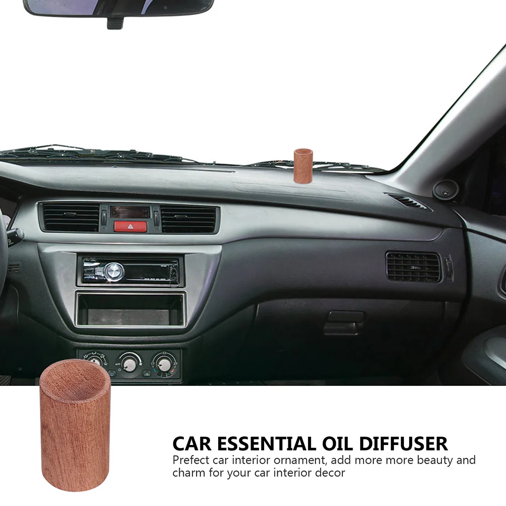 

2Pcs Aromatherapy Diffusing Wood Essential Oil Diffuser Car Adornment Natural Material Simple Design Quiet Sleep