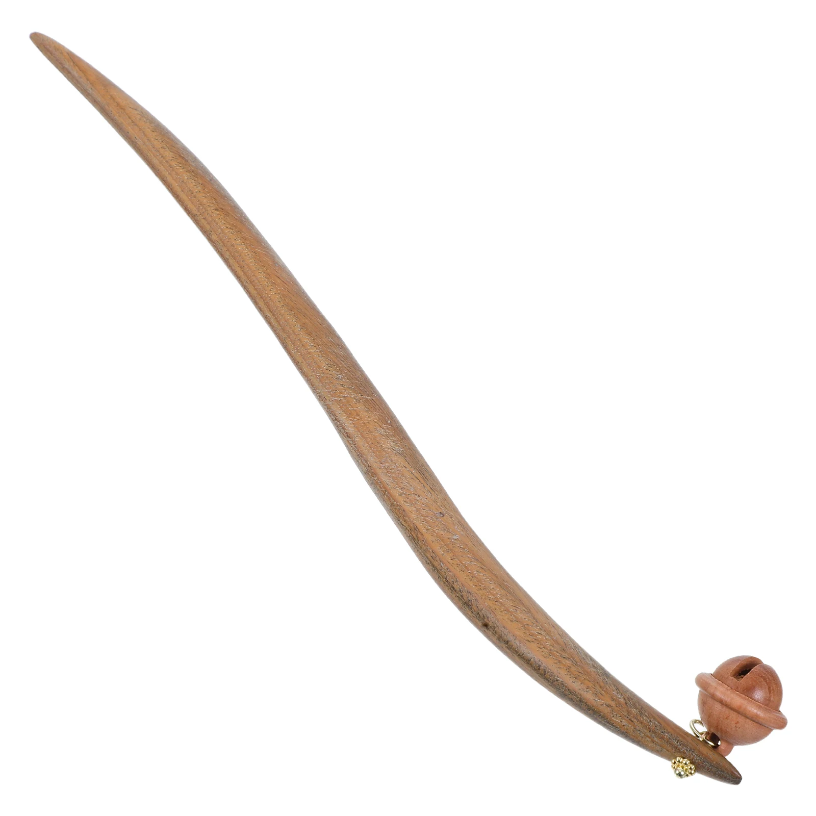 

Wooden Hairpin Stick for Women Long Headdress Japanese Chinese Hanfu Retro Durable BellDecoration HairBun Pins Decorative