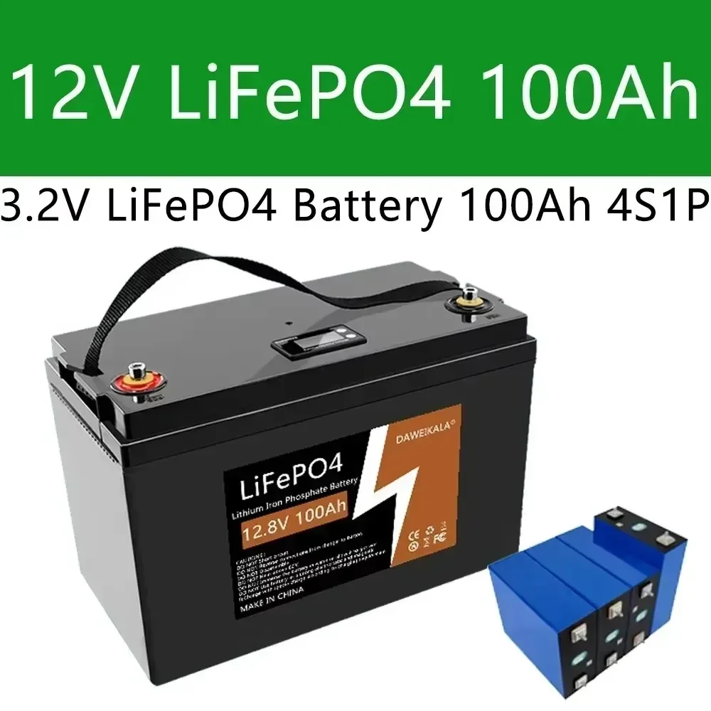 12V 100Ah LiFePO4 battery pack lithium iron phosphate for electric marine outboard propulsion motor 48V solar system