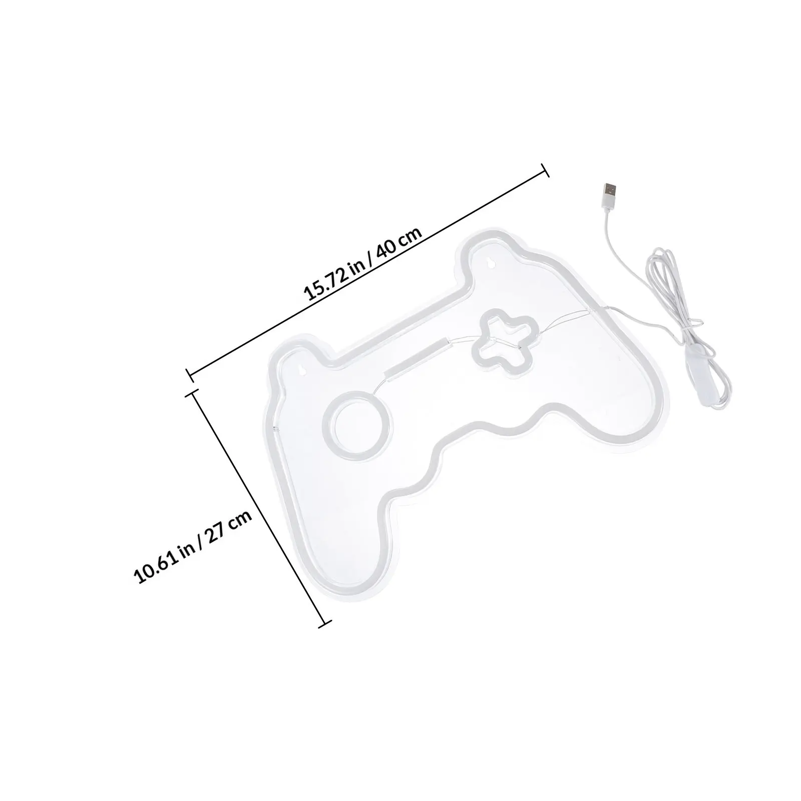 1Pcs Game Controller Shaped Neon Lamp LED Night Light for Parties Weddings Birthdays Home Bar Decor Creative Decorative Light