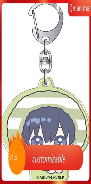 

Anime BLUE LOCK 6CM Acrylic Keychain Pendant Bag Car Keychain Cell phone Accessories present Firend Christmas fans