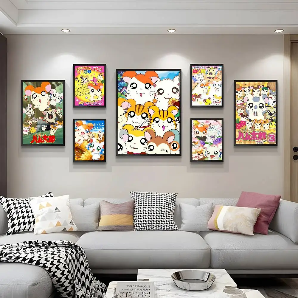 Hamtaro Anime Classic Vintage Posters Vintage Room Home Bar Cafe Decor Nordic Home Decor