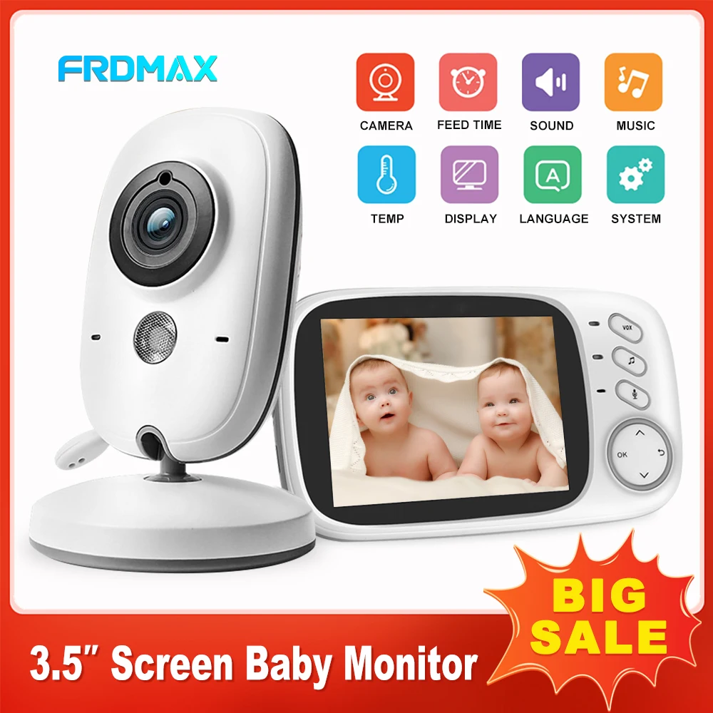 VB603 Video Baby Monitor Wireless 2.4G Two-way Audio Mother Kids Security Camera Indoor Baby Phone Video Temperature Display