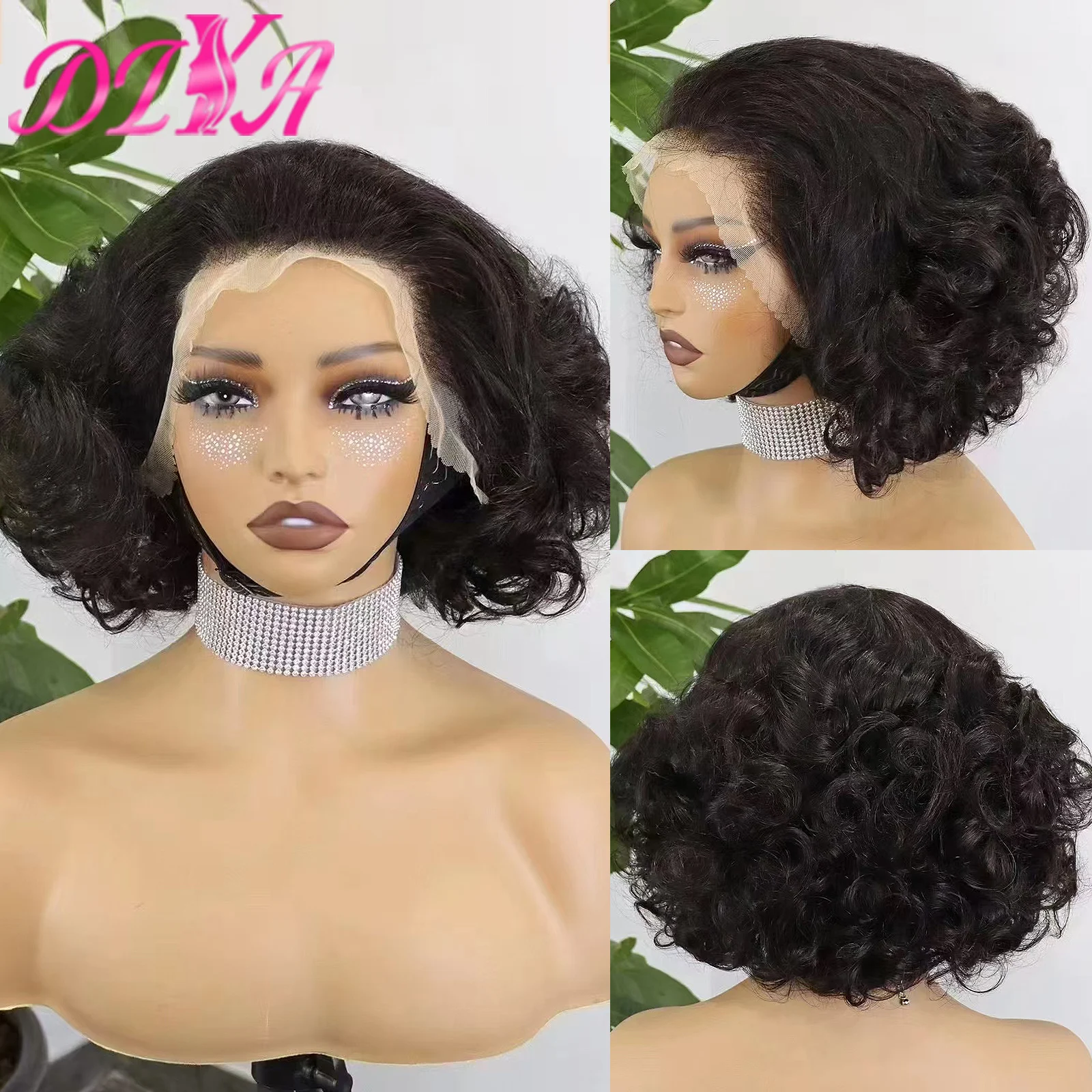 13x4-transparent-lace-front-200-density-bob-fumi-bouncy-loose-wave-human-hair-wig-for-black-women-with-baby-hair-brazilian-hair