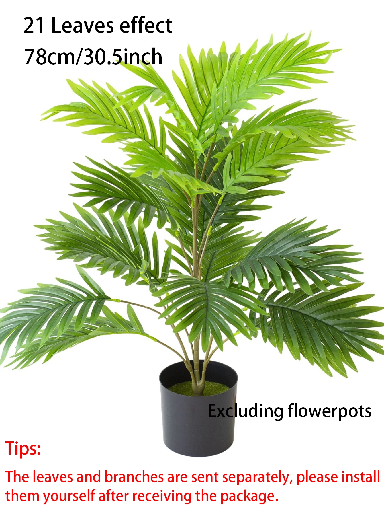 1pc 12/18/24 Leaves Artificial Plant Tropical Hibiscus Tree Indoor Decorative Green Plant Branch Bouquet Foliage Home Decoration