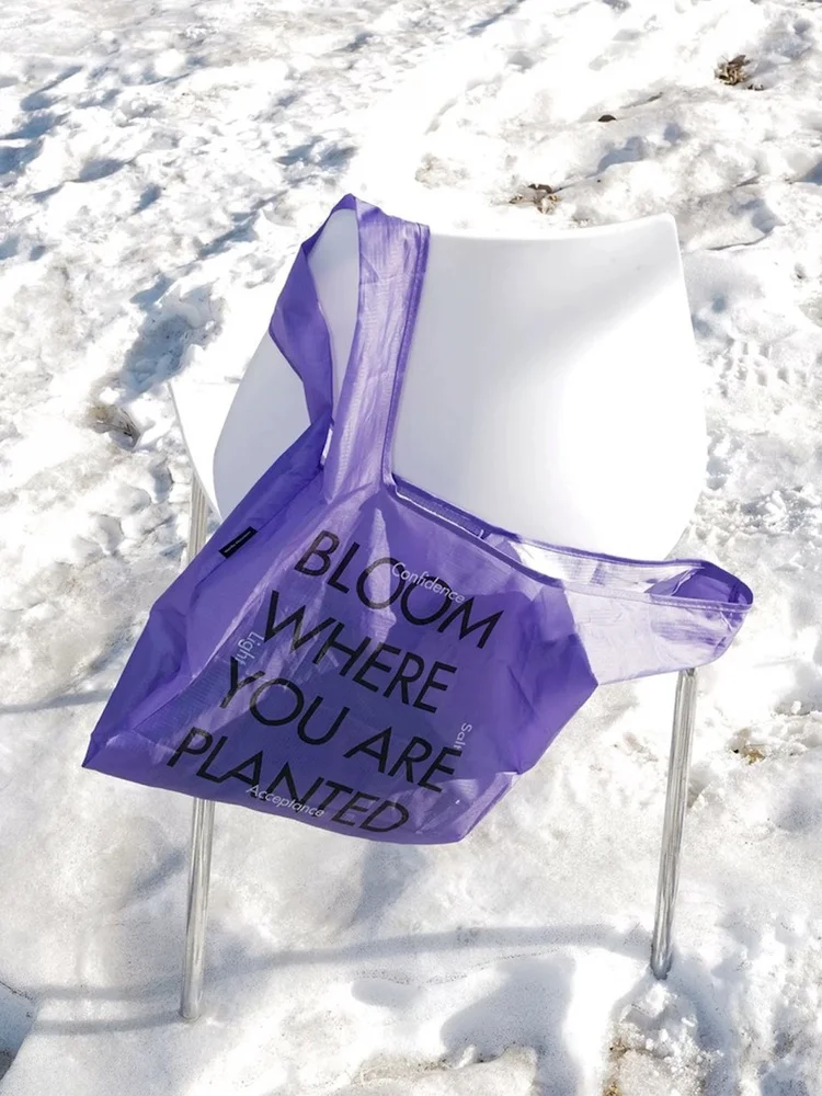 

VM Vanilla Mountain RECYCLABLE Waterproof op Bag Portable for Vegetable Bung Eco-friendly Bag ex Original Design