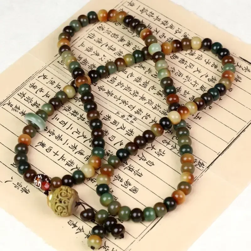 

2025 Dunhuang Feitian 108 Bodhi 12*9 мм ручной работы саше кулон ручной работы для мужчин и женщин сумка WenPlay благовония таблетки