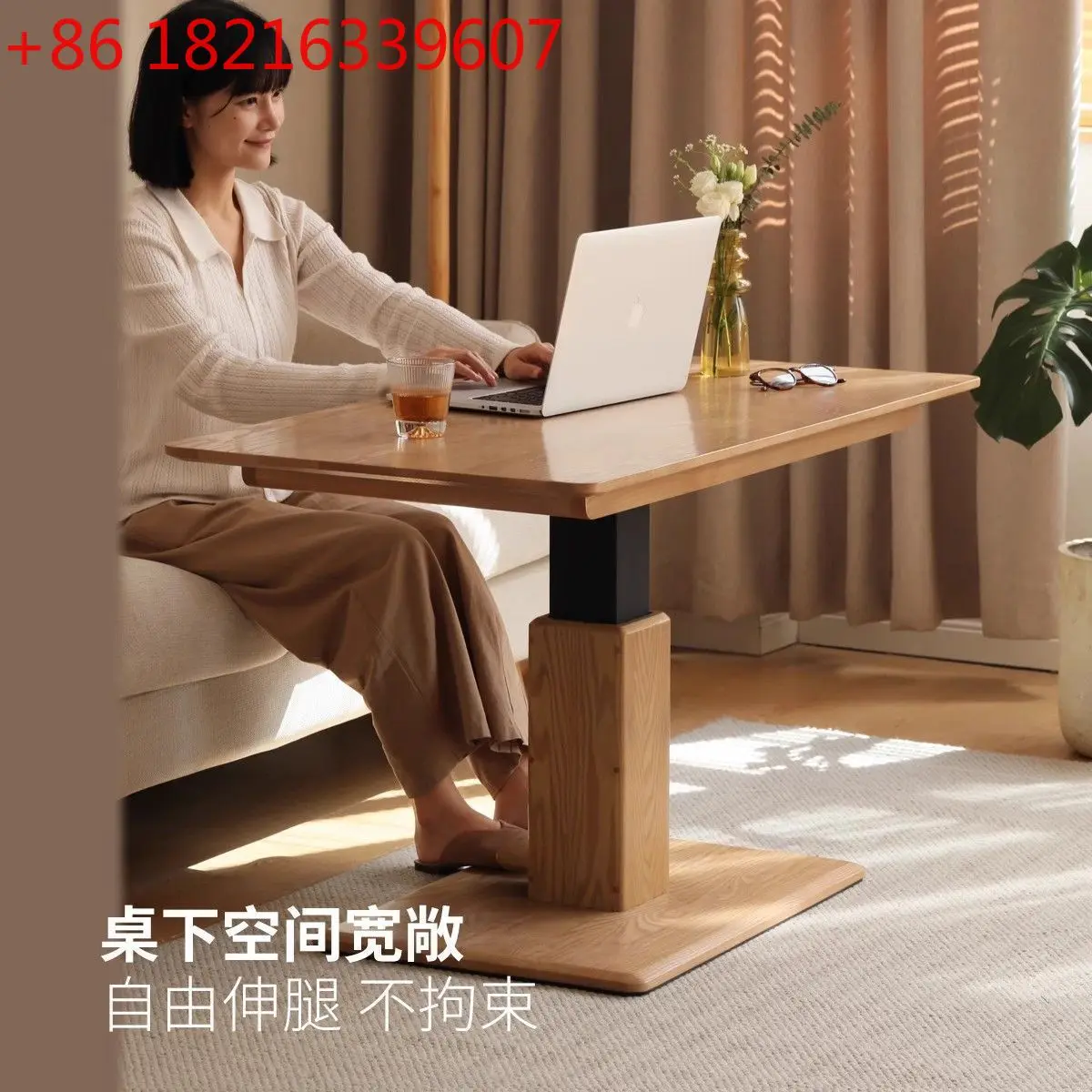 YAO mobile coffee table foldable lifting Italian minimalist creative multi-functional living room rock slab trolley