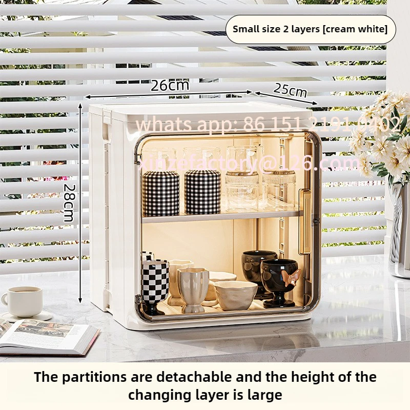 تخصيص تخزين الرف سطح المكتب حامل أكواب الشاي أكواب المياه حامل طقم شاي صندوق تخزين القهوة القدح المنظم #4