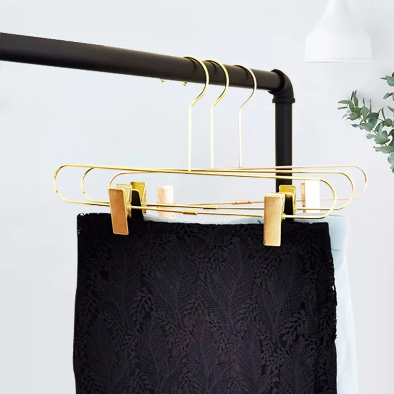 

2PCS Non-Slip Metal Hanger ,Space Saving for Trousers, Pants Rack Hangers, Clothing Storage Organization