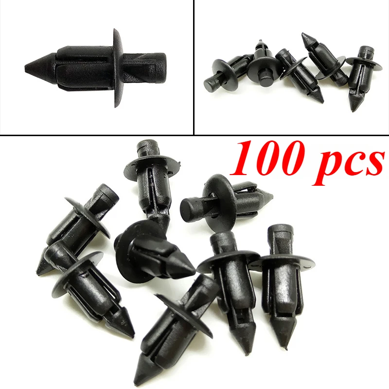 100 sztuk plastikowych owiewek rowerowych Nit Panel ustawiający Klipsy mocujące do Hondy Klipsy mocujące do Hondy Suzukii Kawasakii