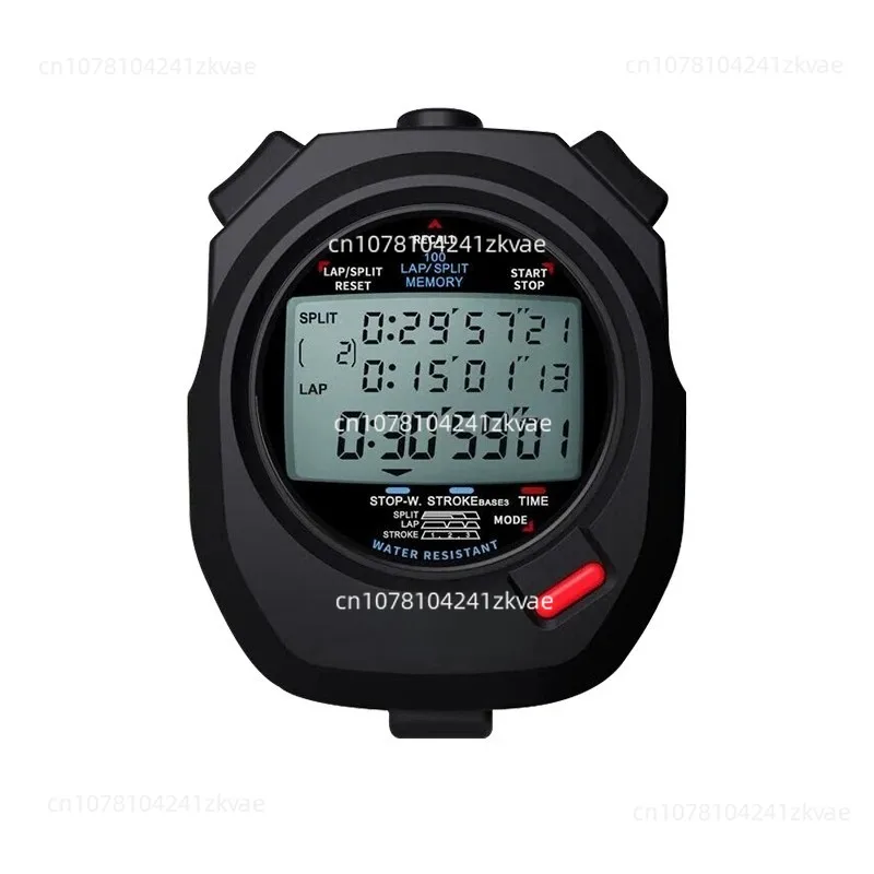 DT495D Three Rows Of 100 Memory Stopwatch Competition Special Coach Referee Waterproof