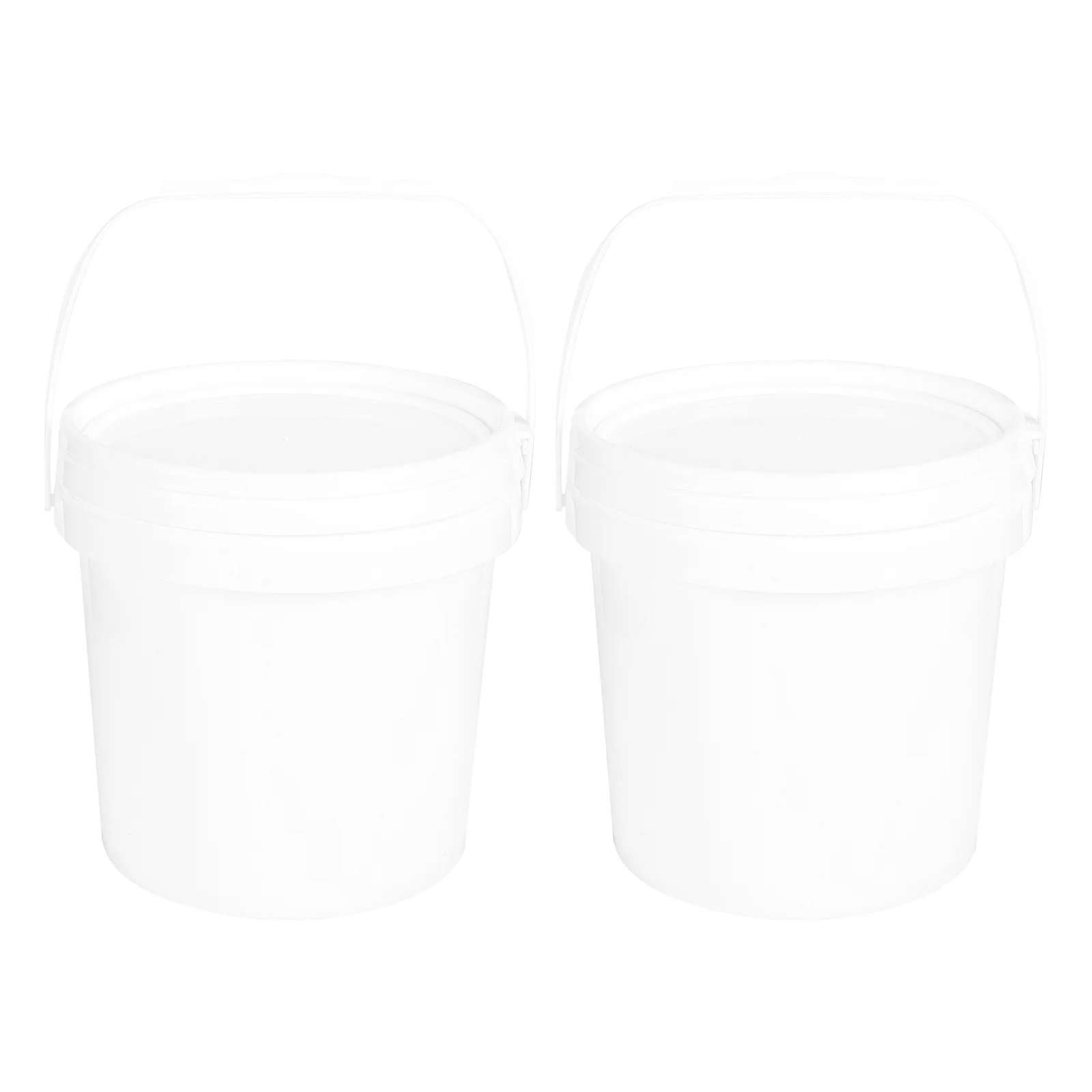 

2 Pcs Paint Bucket Handheld Pigment Container Useful Can Practical Buckets Multipurpose Pp Sealing Storage