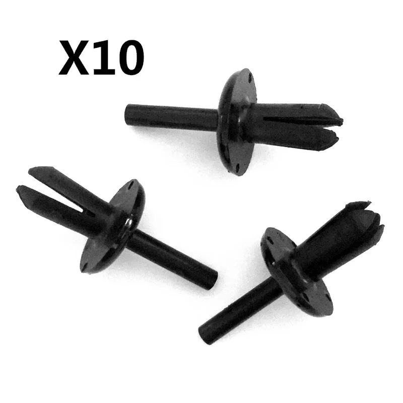 

10pcs Nylon For Volvo Bumper Cover Retainer Clip Rivet Fastener 740 & 760 1993-On 1268176-3