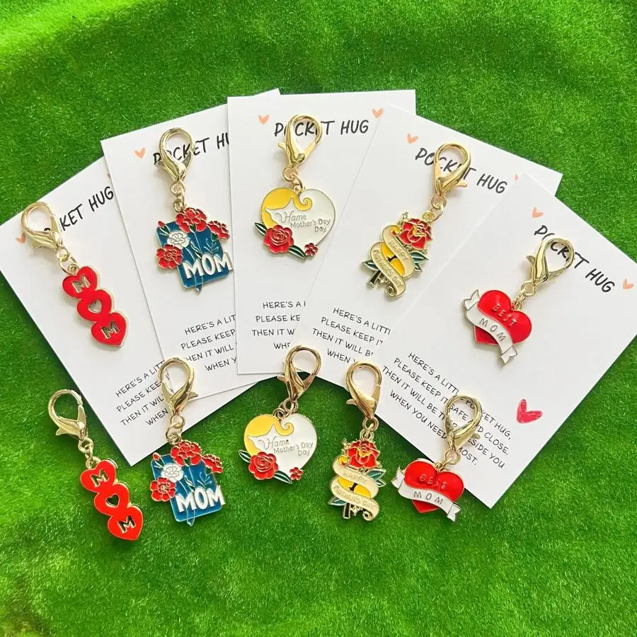 1/5/10/20/50/100pcs Set, Essential Mother's Day Gift - Happy Mother's Day - Romantic and Beautiful Flower and Heart Pattern Acce
