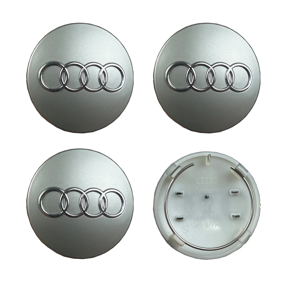 4 Stück für Audi Quattro A1 A2 A3 A4 A5 A6 A7 A8 S3 S6 Q3 Q5 7 Auto-Styling Radnabenkappen Ersatzabdeckungen 60mm 61mm 69mm 68mm