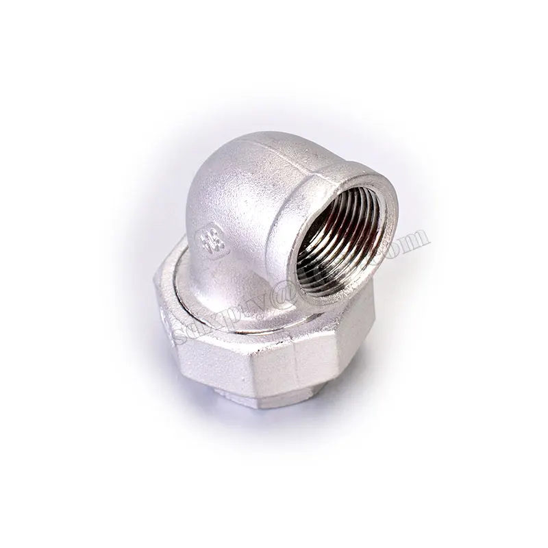 

1/4” 3/8” 1/2” 3/4" 1" Male Female 90 Degree Union Elbow BSP Thread Live Joint Coupling Stainless Steel FF Pipe Fitting Threaded