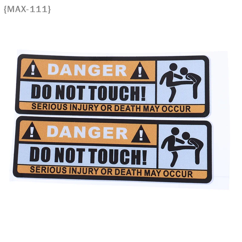 

【F2-MAX111】Do Not Touch Car Sticker Warning Sign Waterproof PVC Personalized Cars Sticker
