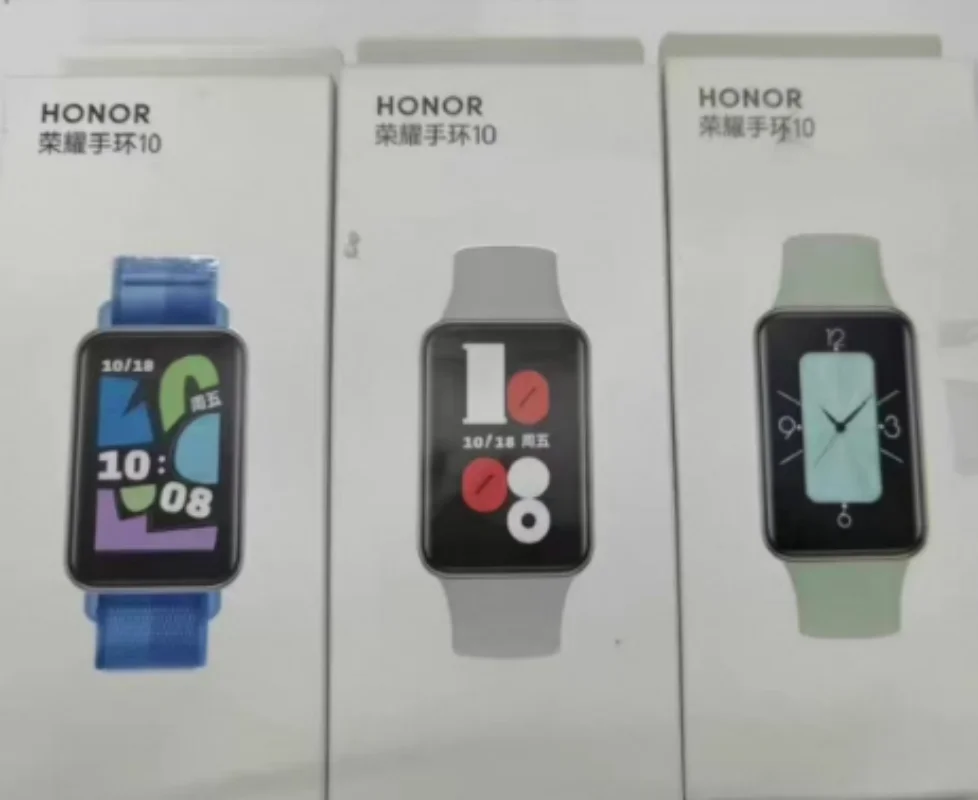 New Honor Band 10 Smart Bracelet Blood Oxygen Heart Rate Health Monitoring AMOLED Screen Battery Long Life Original Authentic