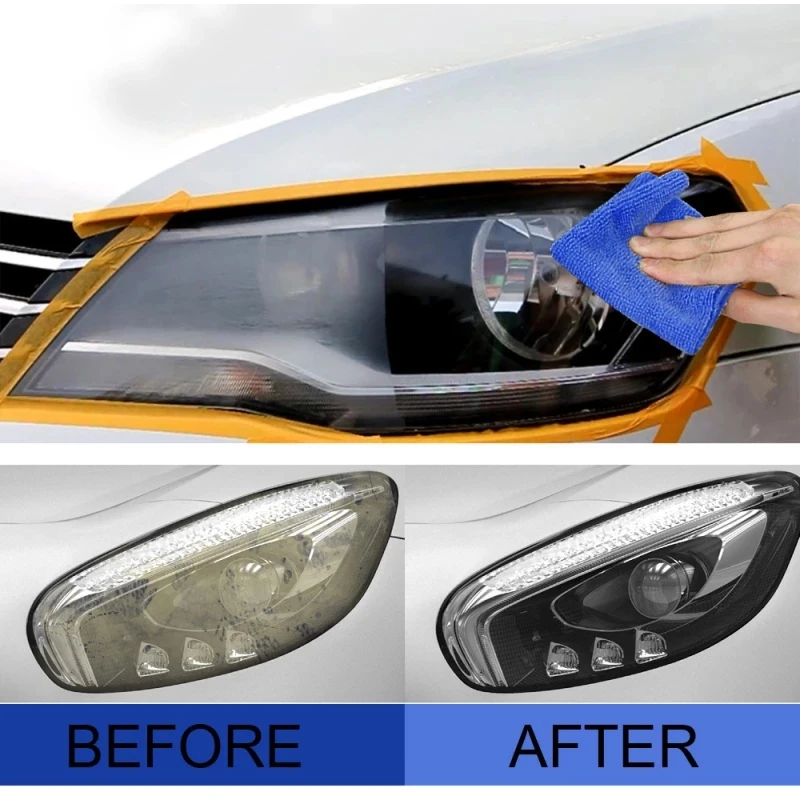 News 30ML Car Headlight Repair Coating Solution Repair Kit Oxidation Rearview Coating Headlight Polishing Anti-scratch Liquid