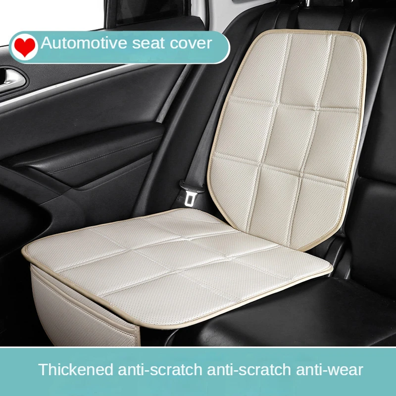 Car Seat Protector Cover Leather Child Safety Rear Backseat Pad Mat ISOFIX Interface Protection Blanket Cushion For Kids