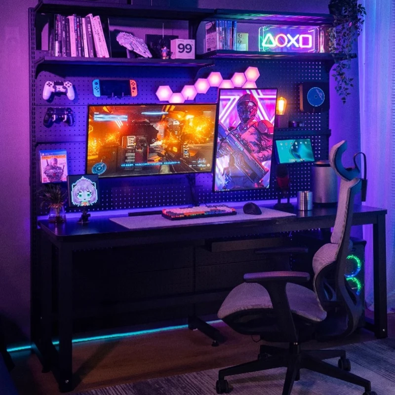 

Girl Electric Lifting Table Trendy Organizers Accessories Console Monitor Stand Table Storage Bedroom Escritorios Furniture