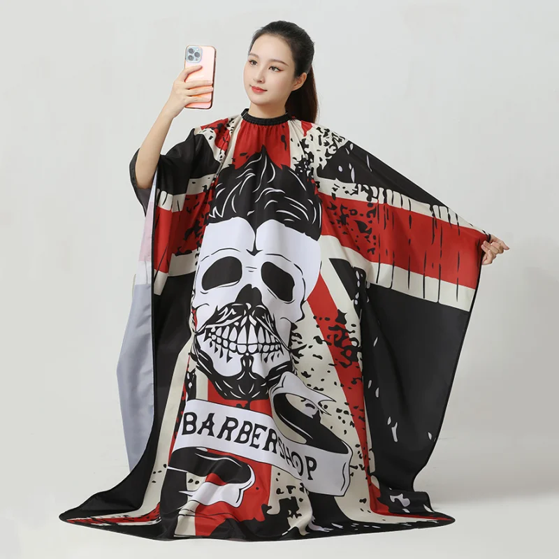 

Color Printed Hairdressing Cloak Hair Salon Hair Cutting Capes Barber Haircut Wraps Hairdresser Apron Barbershop Styling Tools