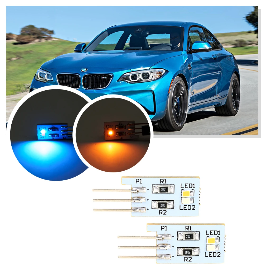 2PCS LED Ambient Lighting Rear Pillar Light B-Pillar for BMW M2 F87 1 2 3 4 Series F20 F21 F22 F23 F30 F31 F32 F33 F01 F02 F87