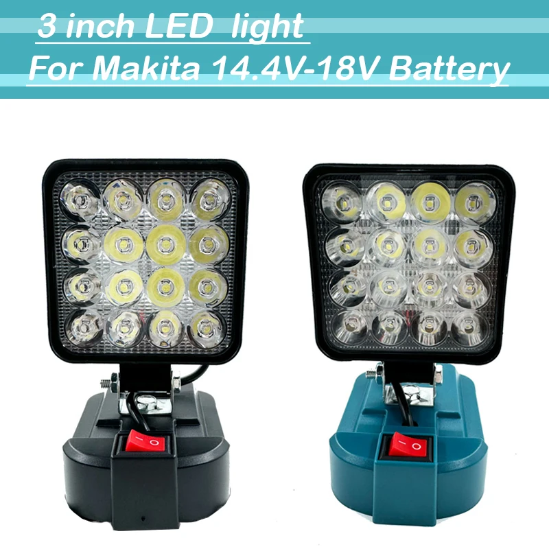 

Беспроводной светодиодный рабочий фонарь, уличный фонарик, лампа для кемпинга, аварийное освещение для Makita, аксессуары для литий-ионных аккумуляторов 14,4-18 В