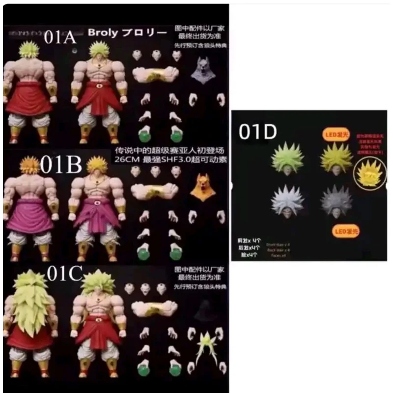 【متوفر 】نموذج رائع GM Studio New Beast God Kong Dragon Ball SHF Broli Super Saiyan Nordic God Fenrir 01A 01B 01C 01D Toys #4