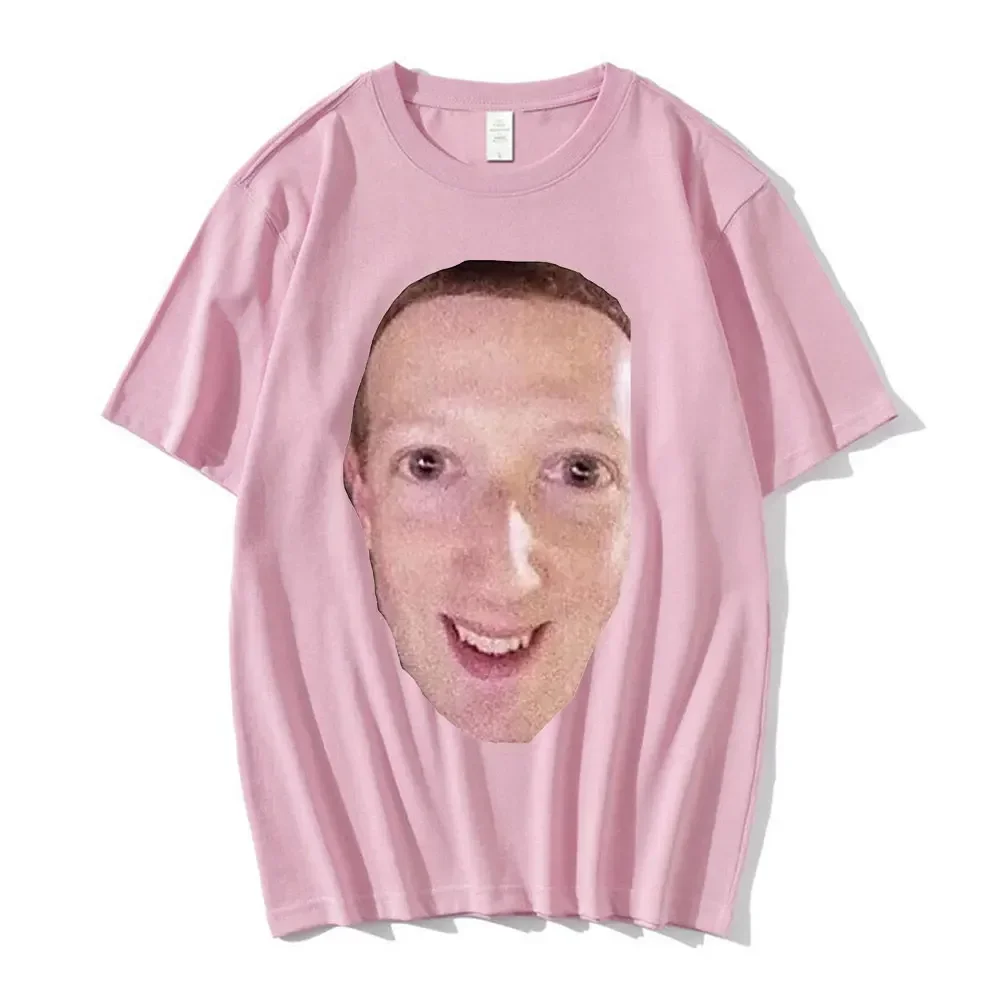 Cursed Zucc WomenT Shirt Cursed Meme Facebook Meme Mark Zuckerberg Short Sleeve T Shirts Female Tops Streetwear