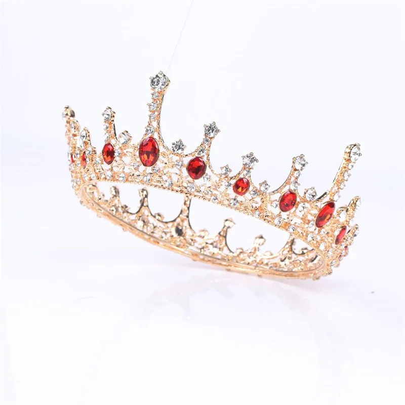 European and American Bride Headwear Crown Cake Decoration Wedding Dress Wedding Accessories Cross border Hair Accessories Round