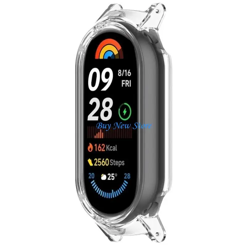 

20CE Protective Shell for Band 9 Smartband Case Cover Half Coverage Bumper Case with 12mm Strap Dustproof Shell